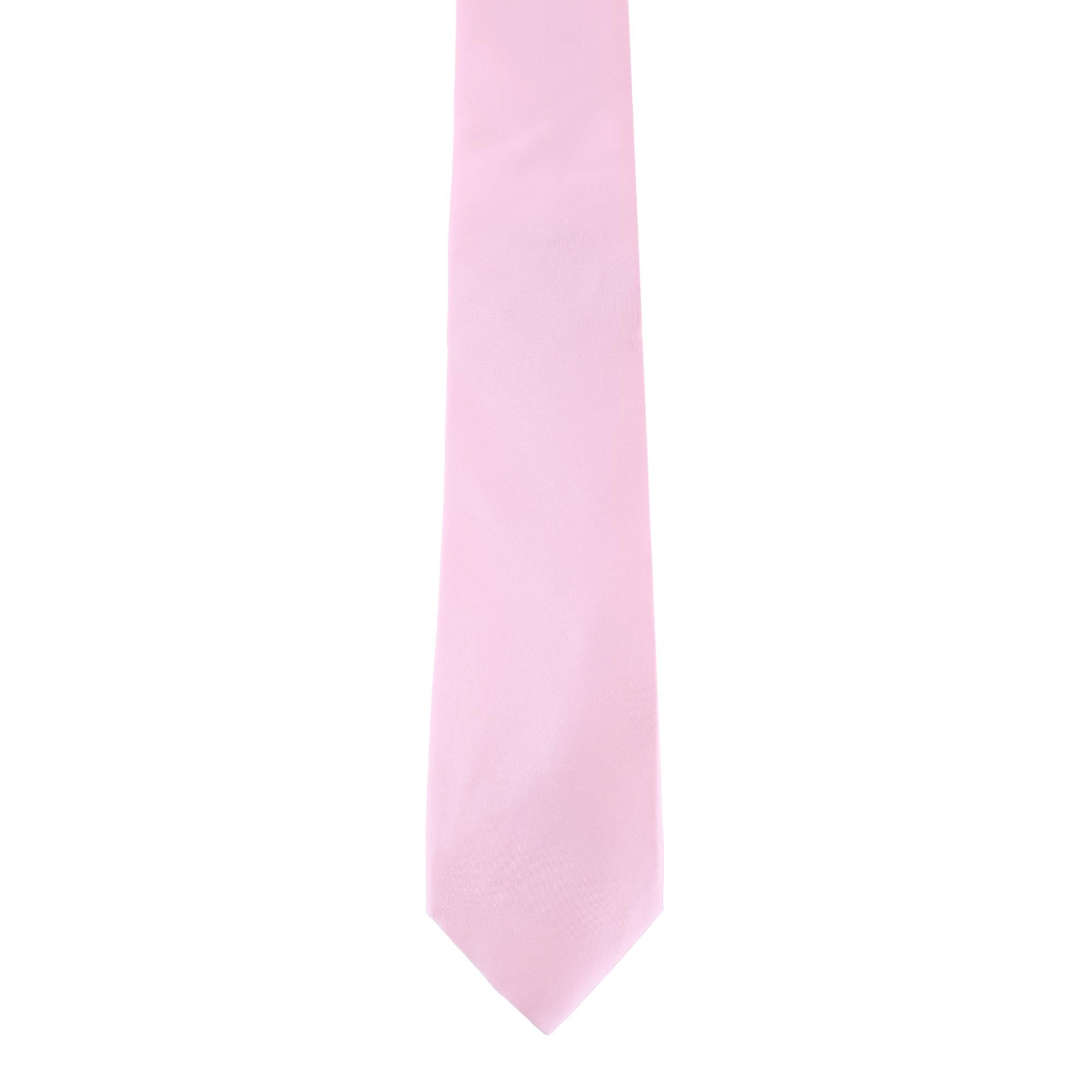  Trafalgar Sutton Solid Color Silk Necktie - Pink - Bonton