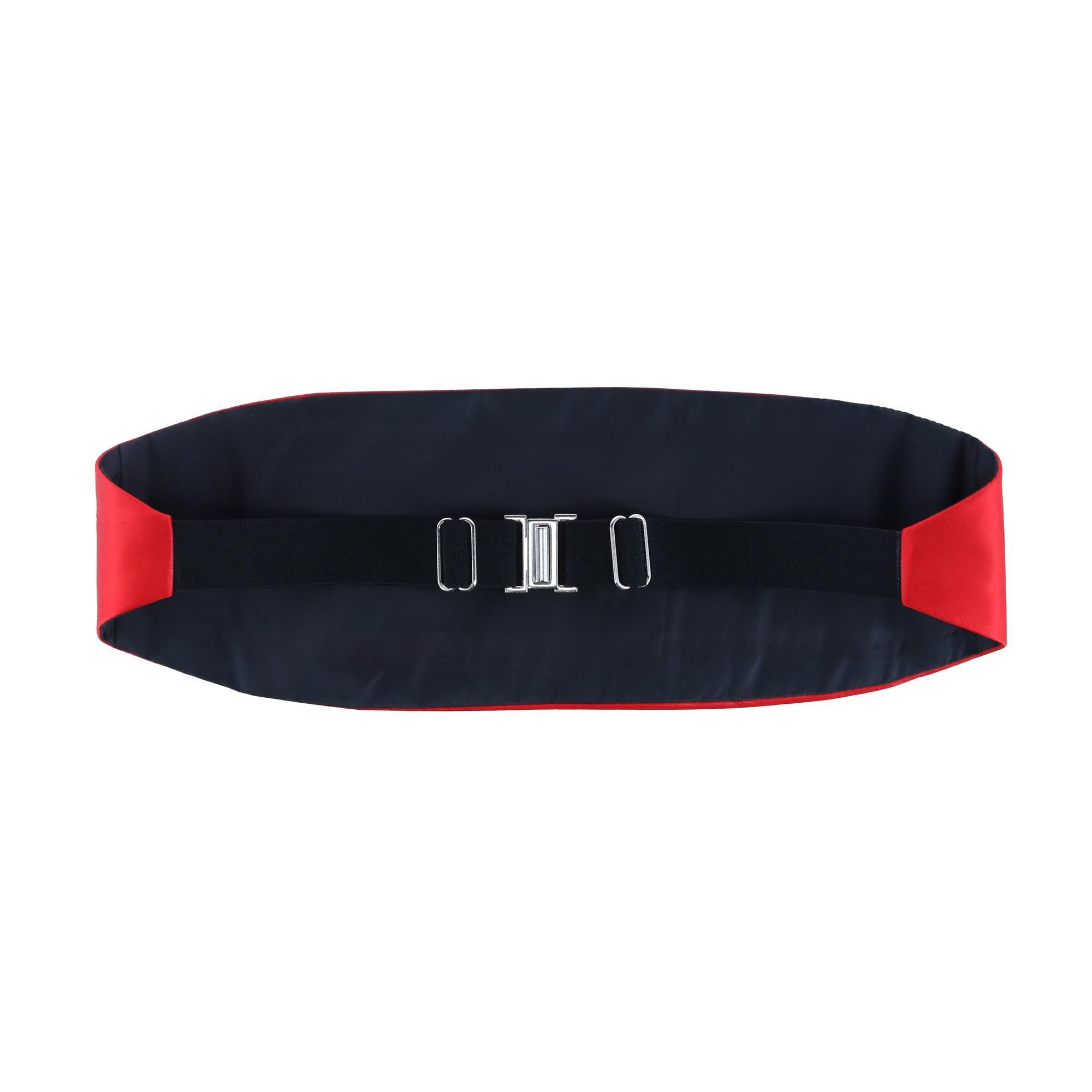  Trafalgar Sutton Solid Color Silk Cummerbund - Black - Bonton