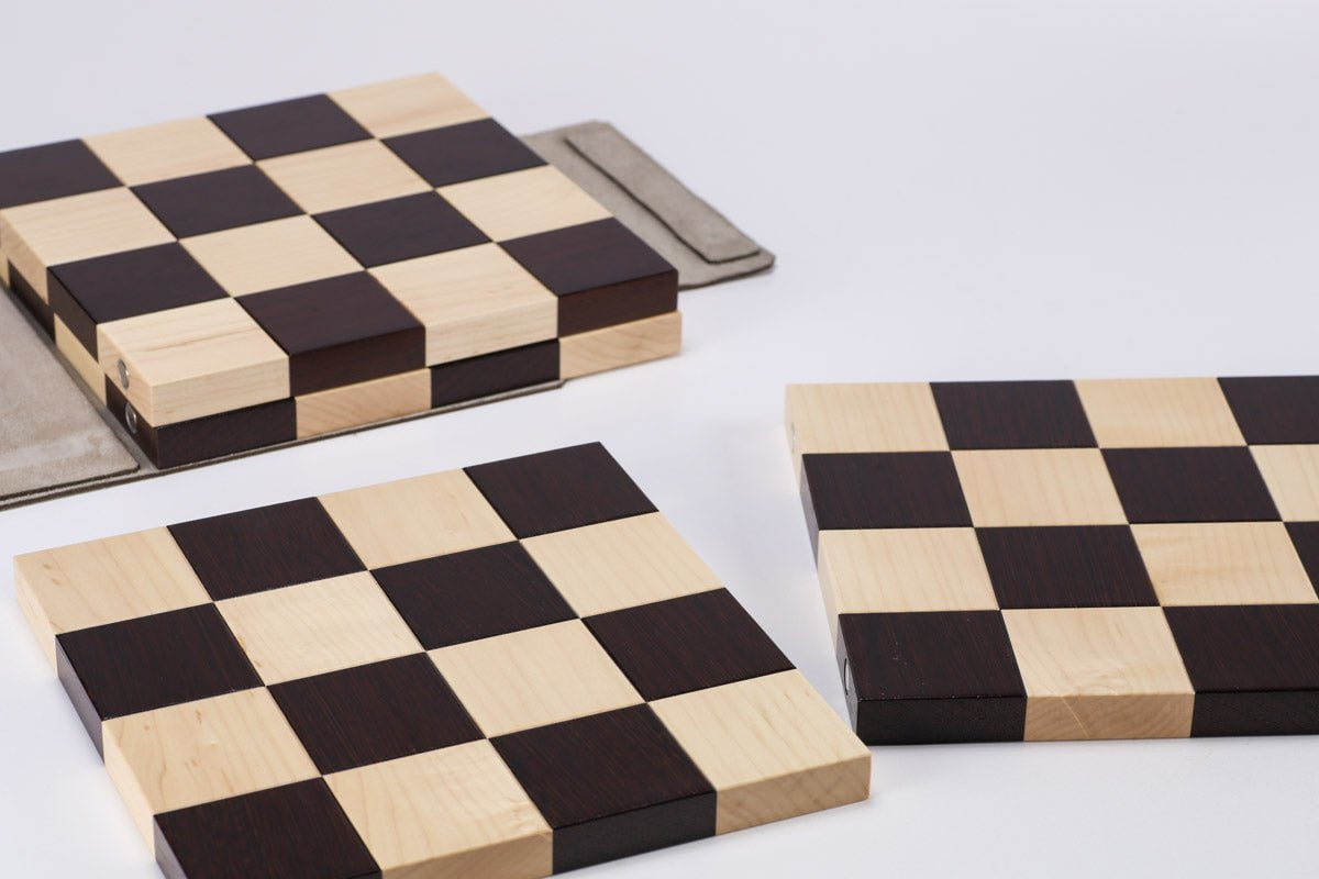  Chess House the STACK Chessboard - Tournament Edition in Wenge and Maple by Chess House - Default Title - Bonton