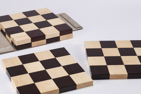 the STACK Chessboard - Tournament Edition in Wenge and Maple - Board - Chess-House