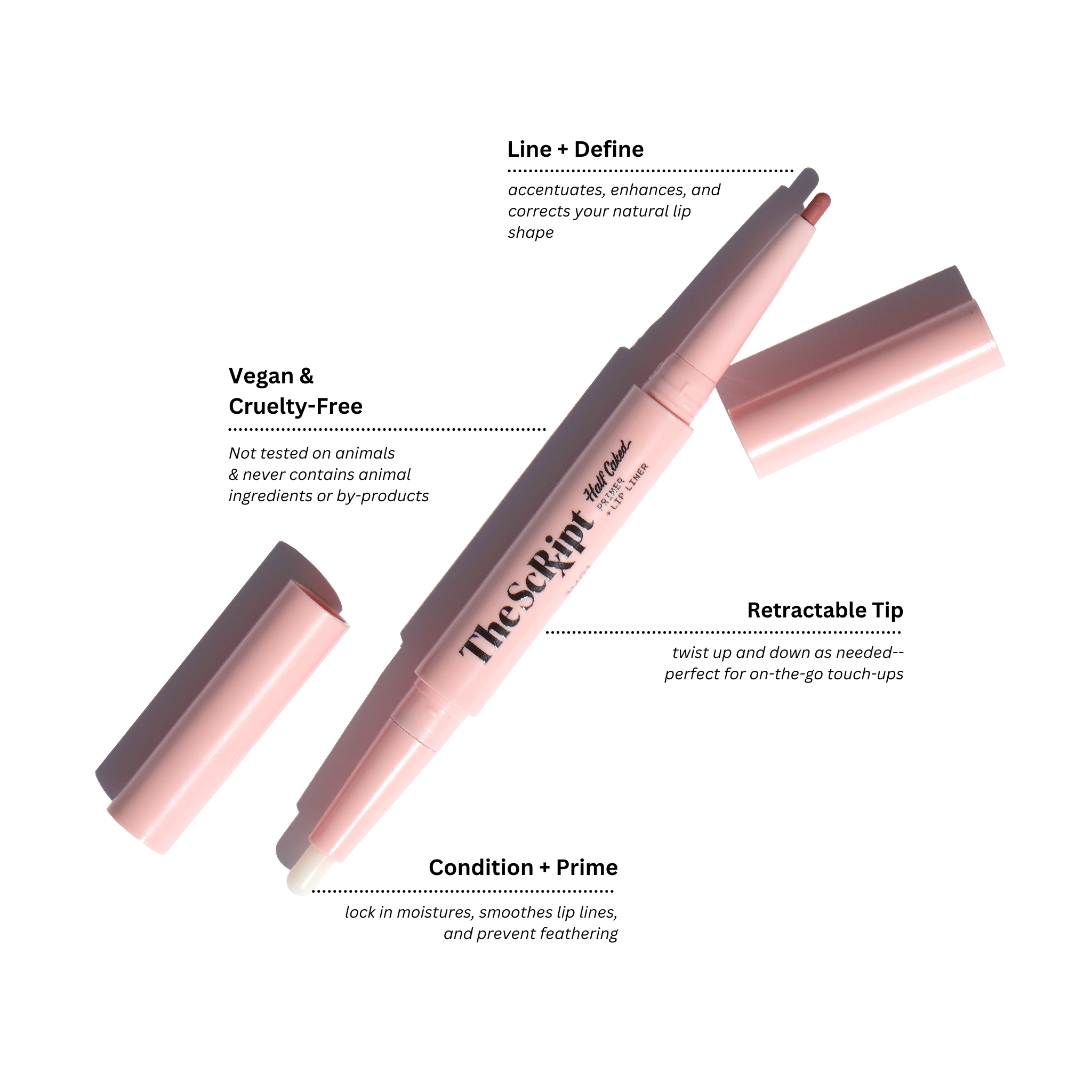  Half Caked Lip Liner + Lip Gloss Duo (Half Life / Pinky Ring) by Half Caked - Default Title - Bonton