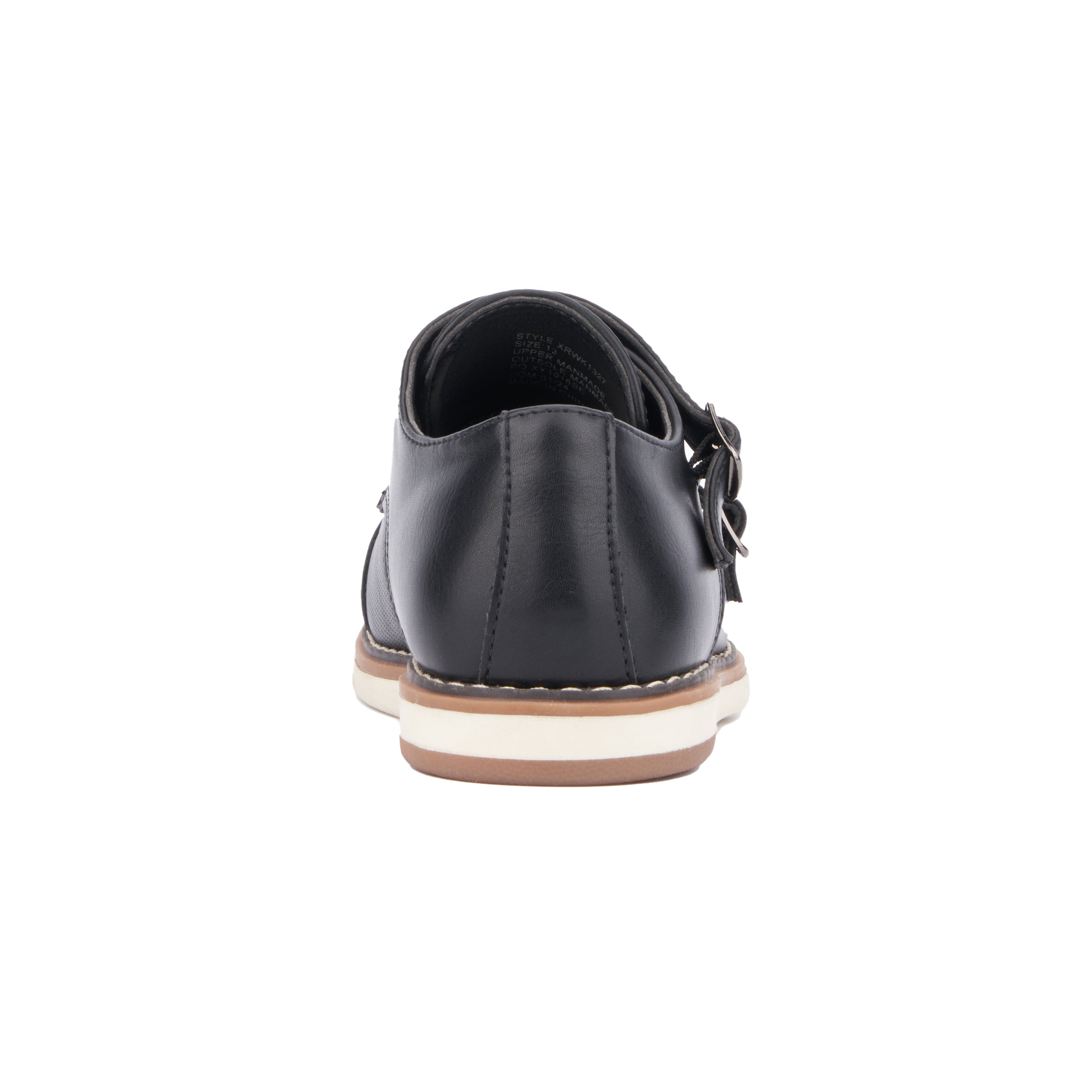  Xray Footwear Boy's Michael Dress Casual Monk Straps - Black - Bonton