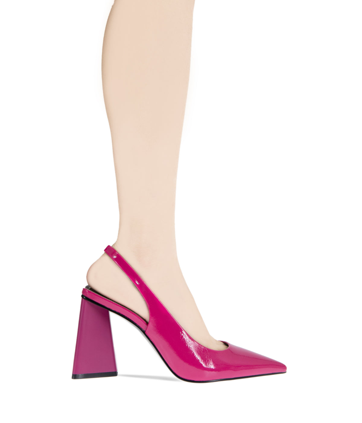  BCBGeneration TRINA Women's Sling Back Pumps - Viva Pink Patent - Bonton