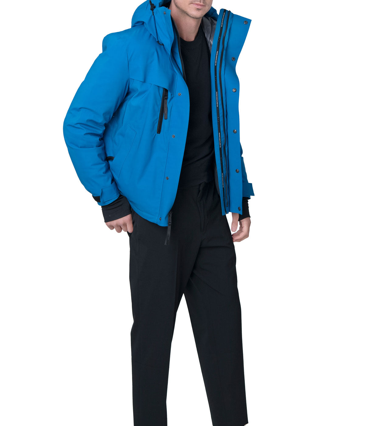 Norwalk 29" Recycled Polyester Blend Hooded Squall Mykonos Blue
