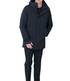 Everdas 34.5" Recycled Hooded Benchwarmer Coat Black