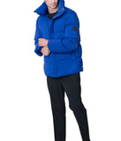 Miho 31.5" Recycled Poly Blend Quilted Coat Royal Blue