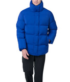 Miho 31.5" Recycled Poly Blend Quilted Coat Royal Blue