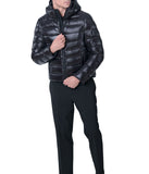 Scutar 28" Recycled Nylon Zip Front Hooded Squall Black