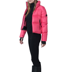 Evo 20.5" Recycled Nylon Ripstop Cropped Jacket Coral Pink