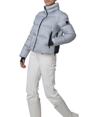 Evo 20.5" Recycled Nylon Ripstop Cropped Jacket Light Grey