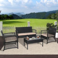 4-Piece Outdoor Patio Conversation Set