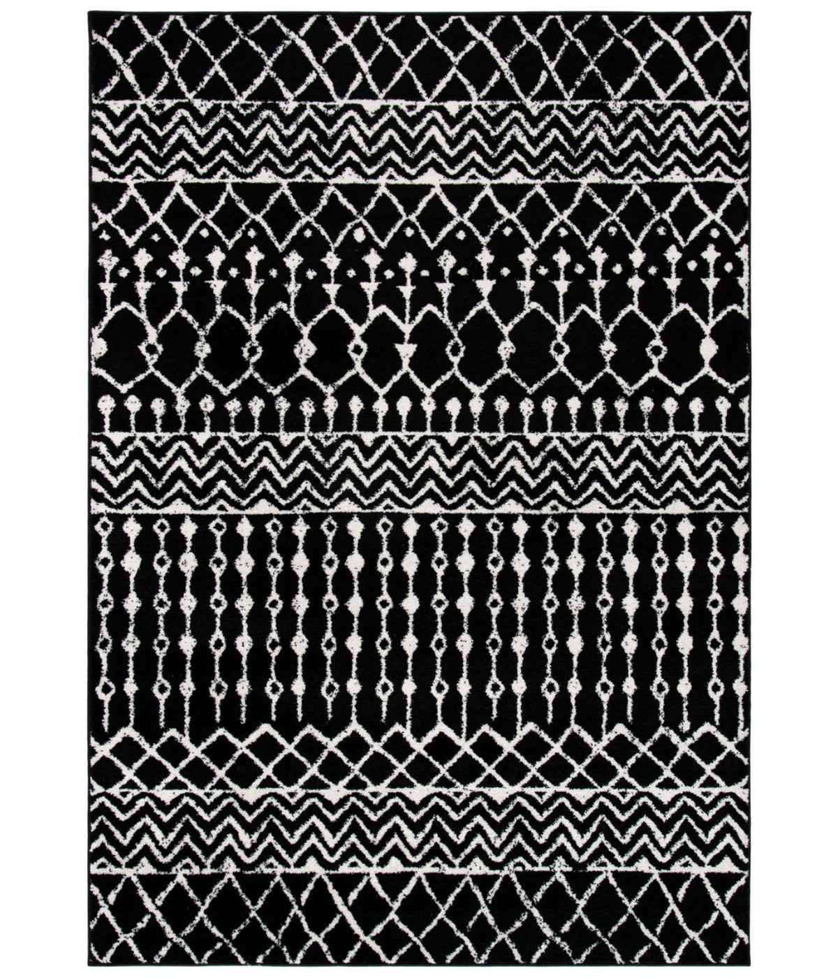  Safavieh Tulum 270 Black/Ivory Rug - Black/Ivory - Bonton