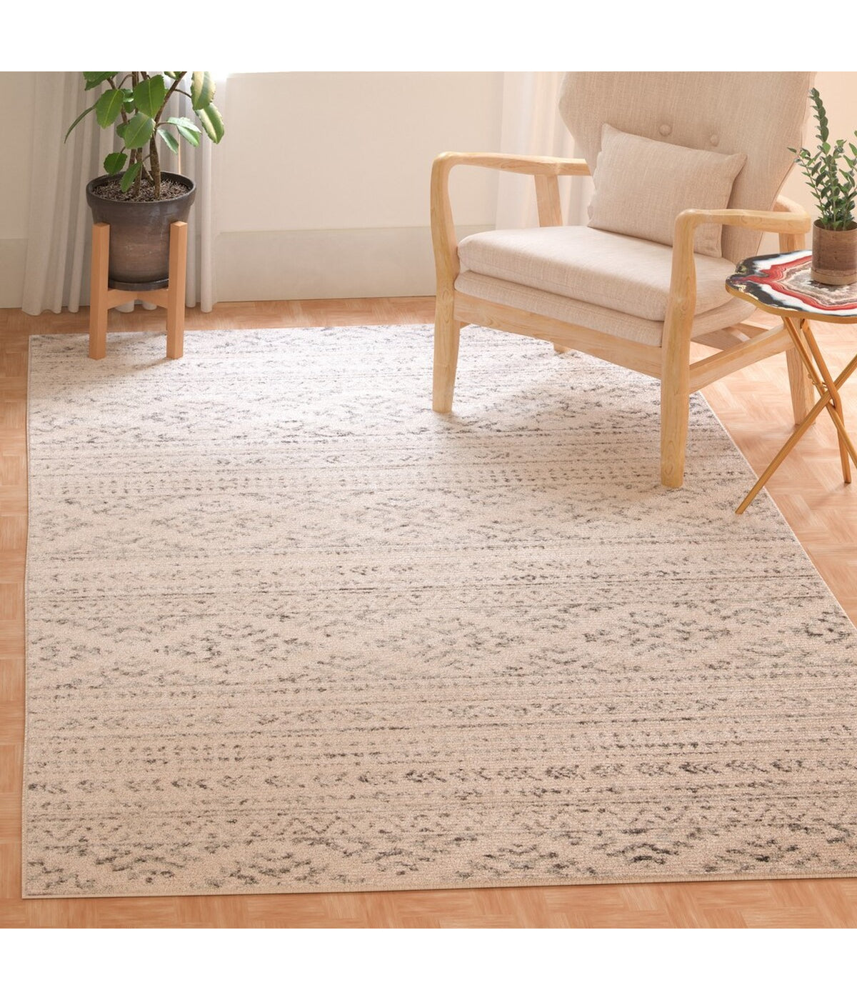  Safavieh Tulum 272 Ivory/Gray Rug - Ivory/Gray - Bonton