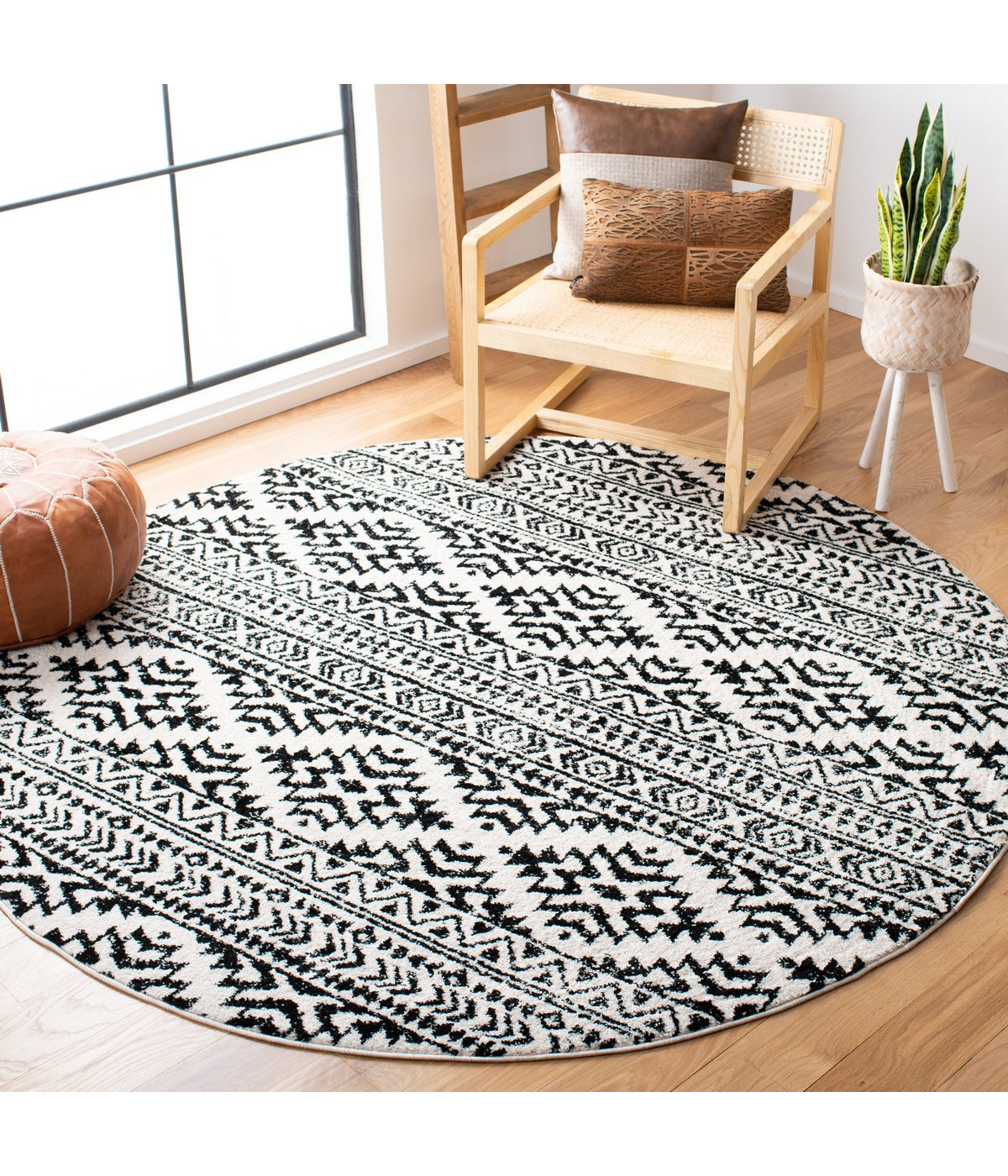  Safavieh Tulum 272 Ivory/Black Rug - Ivory/Black - Bonton