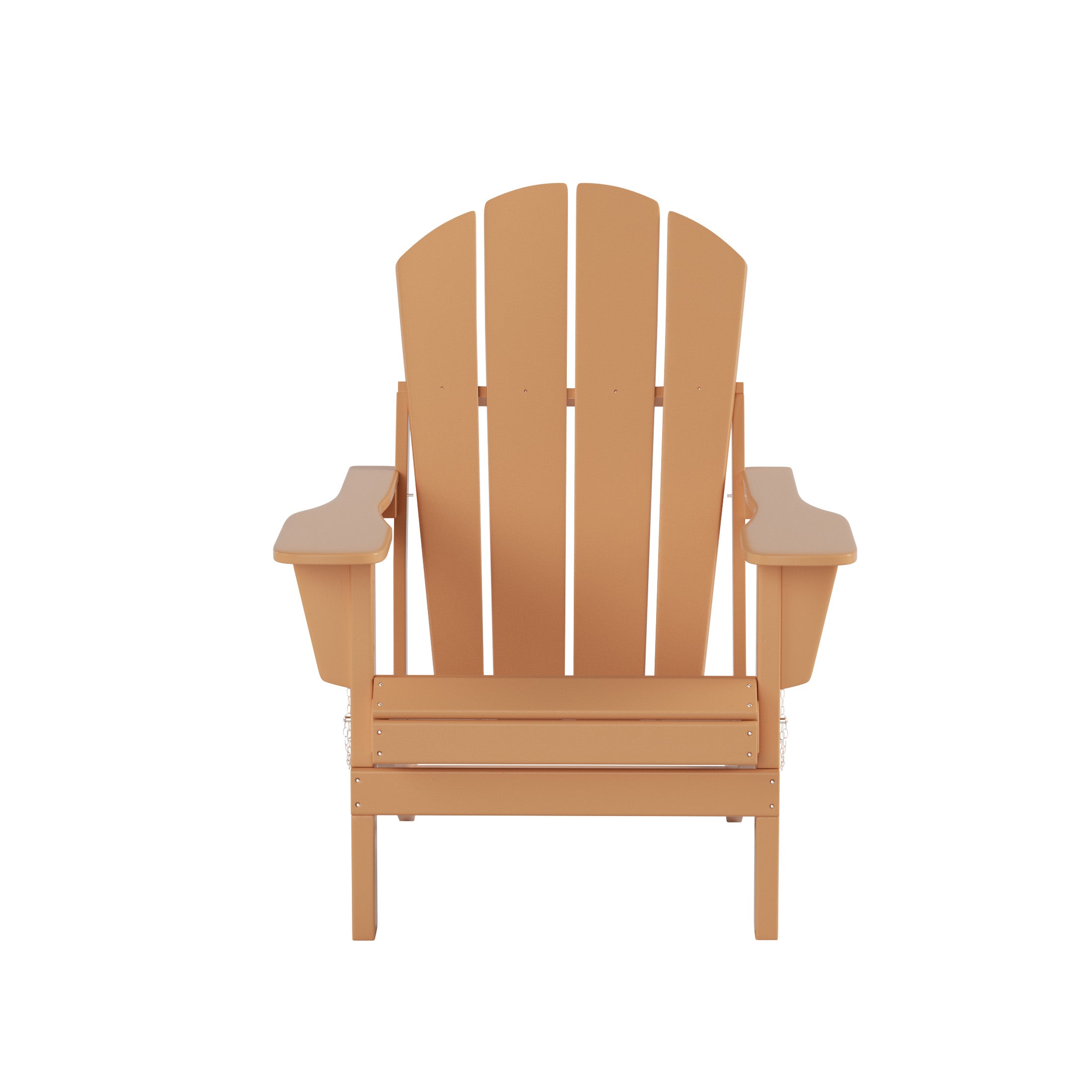  Westin Furniture Outdoor Folding Poly Adirondack Chair - Orange - Bonton