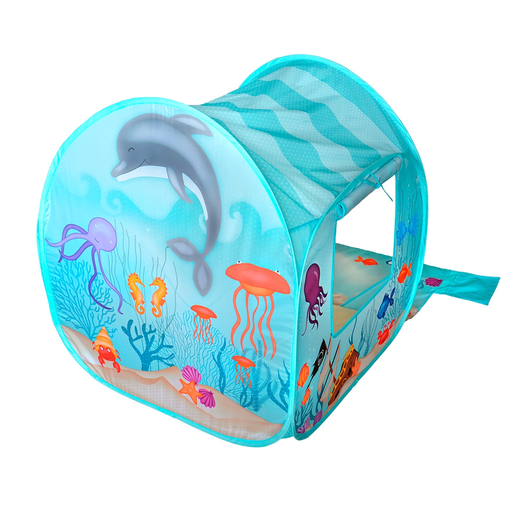  Fun2Give Fun2Give Pop-it-Up Beach Play Tent - Ocean Adventures - Multi - Bonton