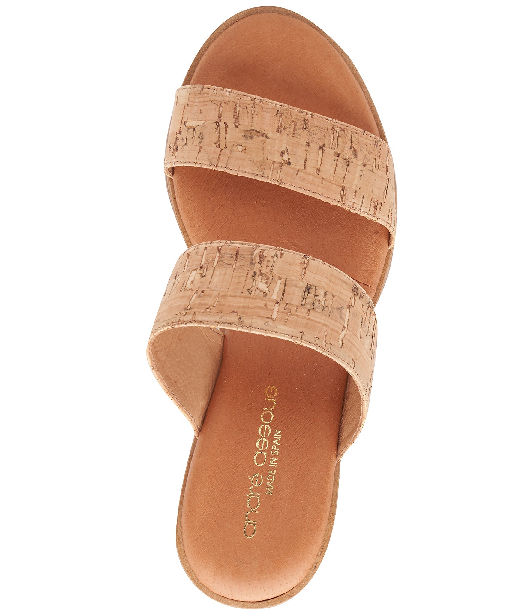  Andre Assous Gwenn Wedge Sandal - Natural/Natural - Bonton