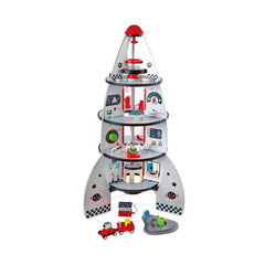 Hape Four-Stage Rocket Ship Playset W/ Accessories