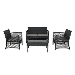 4-Piece Outdoor Patio Conversation Set