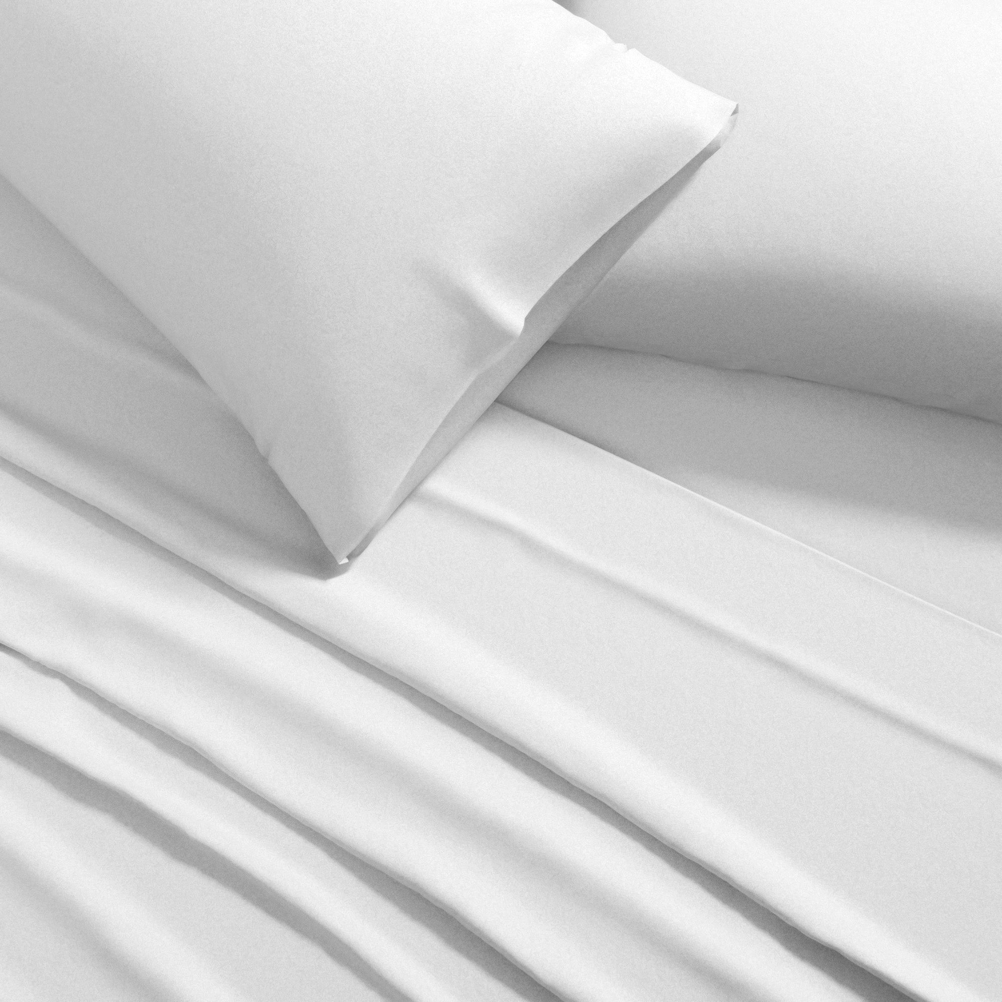  Patina Vie Maison Patina Vie Maison Pre-Washed Microfiber Ultra-Soft Solid Bed Sheet Set - Twin - Bonton
