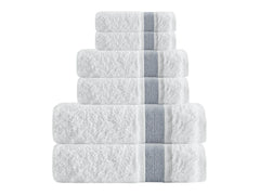 Unique Turkish Cotton 6 Piece Towel Set