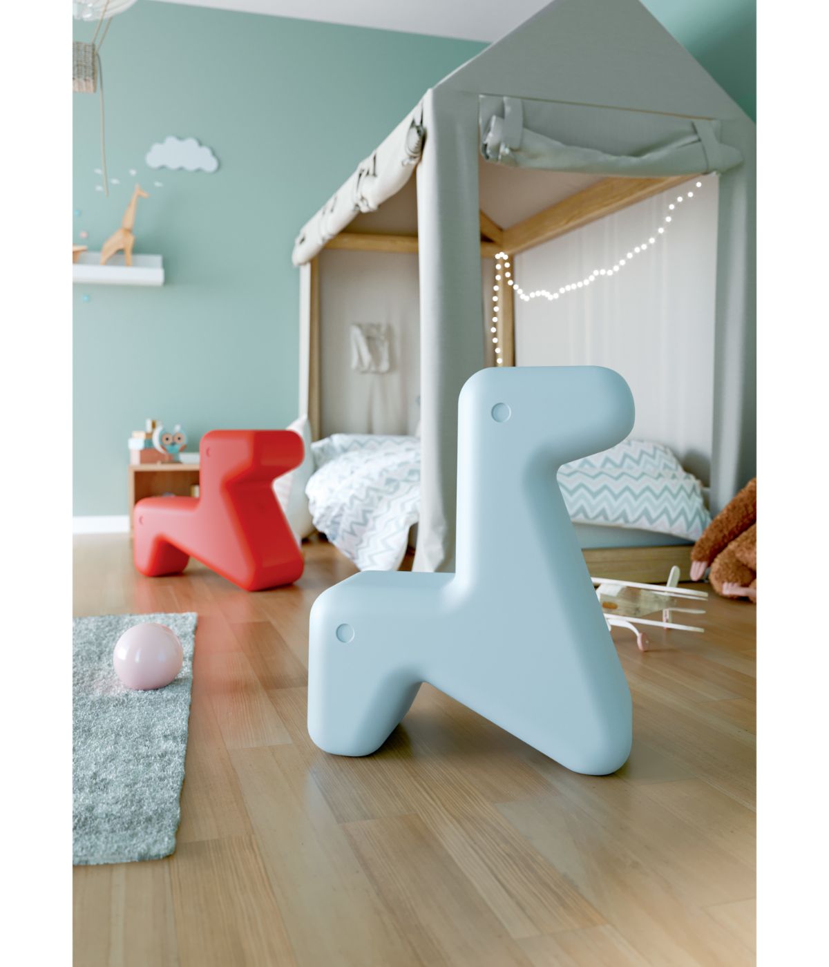  Alessi Doraff Kids Chair - Light Blue - Bonton