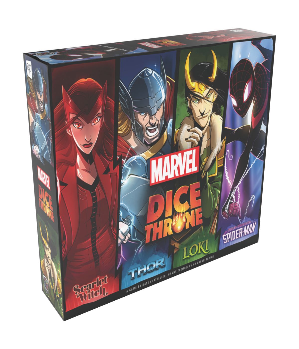  Marvel Dice Throne 4-Hero Box: Scarlet Witch, Thor, Loki, Spider-Man Multi - Multi - Bonton