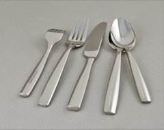 Simple Stainless Steel Flatware 42 Piece Set