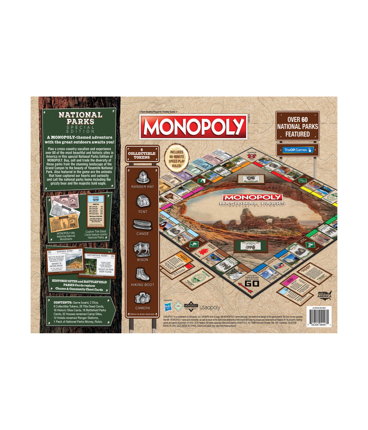  Monopoly - National Parks Special Edition Multi - Multi - Bonton