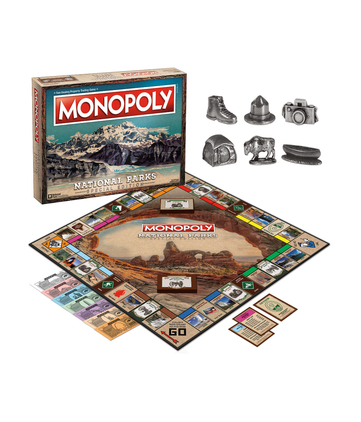  Monopoly - National Parks Special Edition Multi - Multi - Bonton