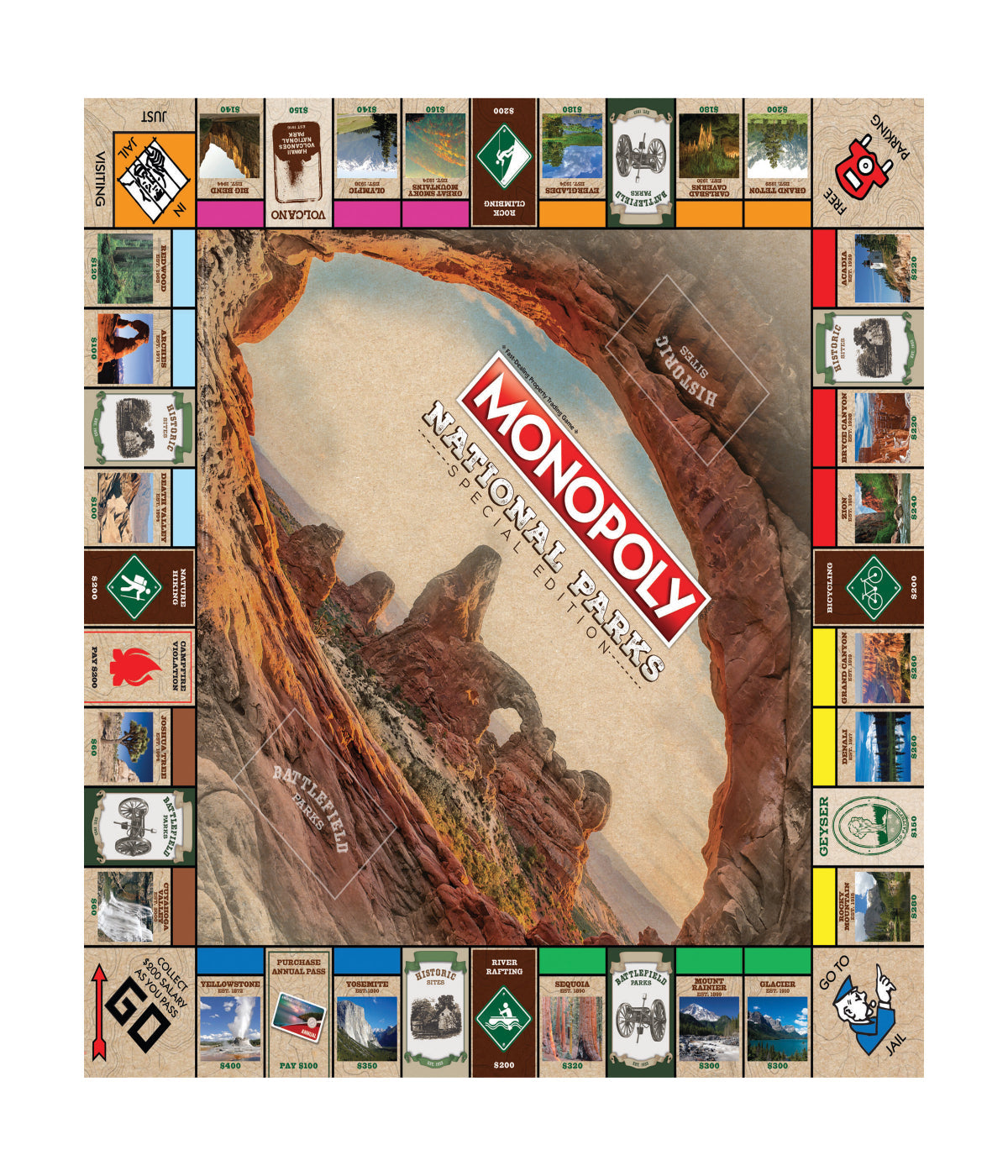  Monopoly - National Parks Special Edition Multi - Multi - Bonton