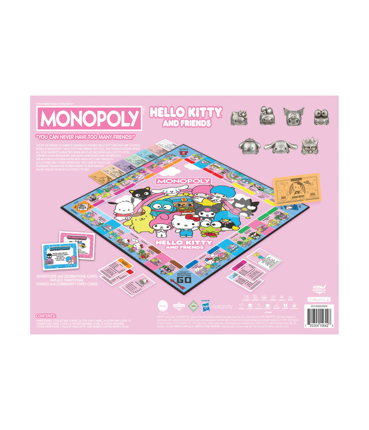  Monopoly - Hello Kitty and Friends Edition Multi - Multi - Bonton