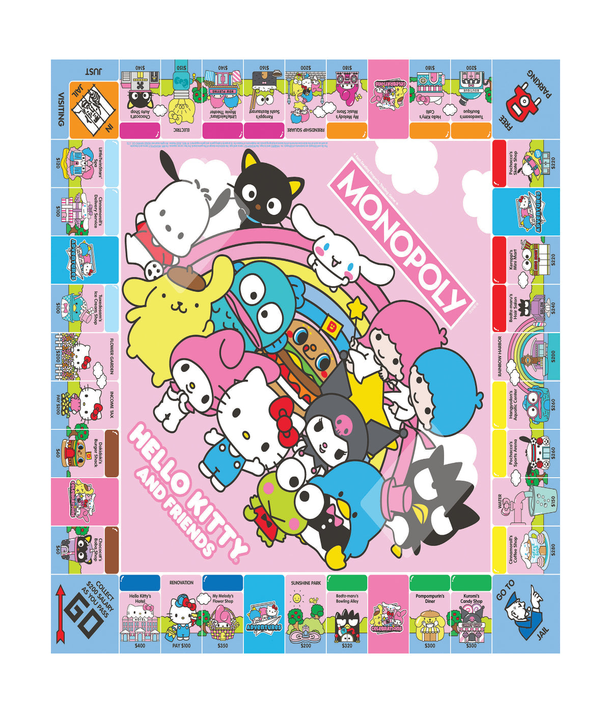  Monopoly - Hello Kitty and Friends Edition Multi - Multi - Bonton