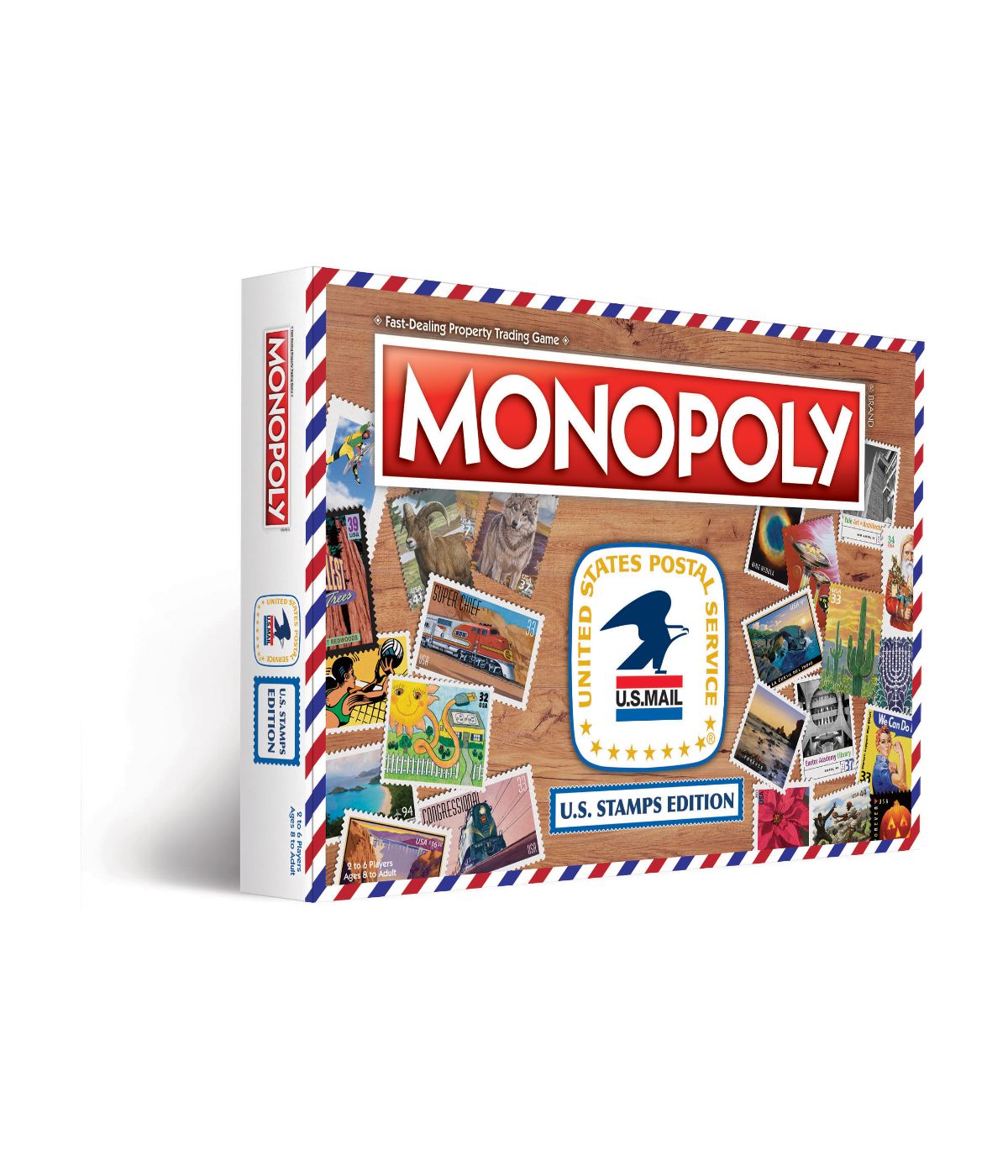  USAopoly Monopoly - U.S. Stamps Edition Multi - Multi - Bonton