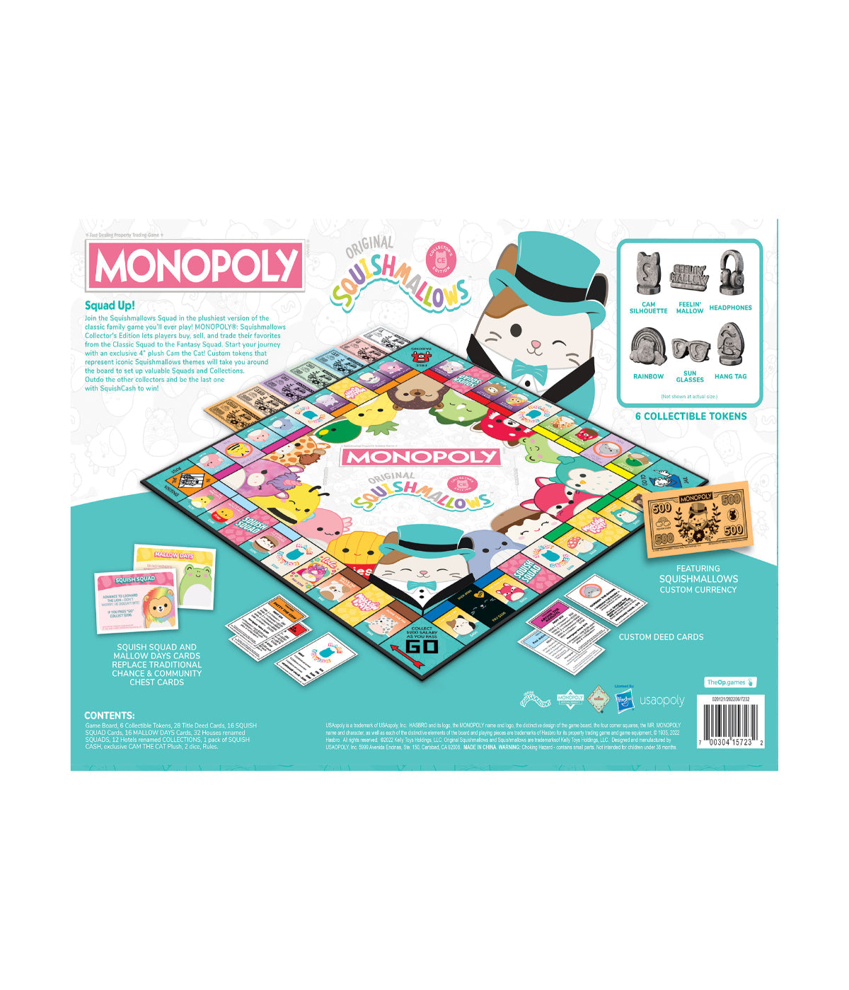  Monopoly - Original Squishmallows Collector's Edition Multi - Multi - Bonton