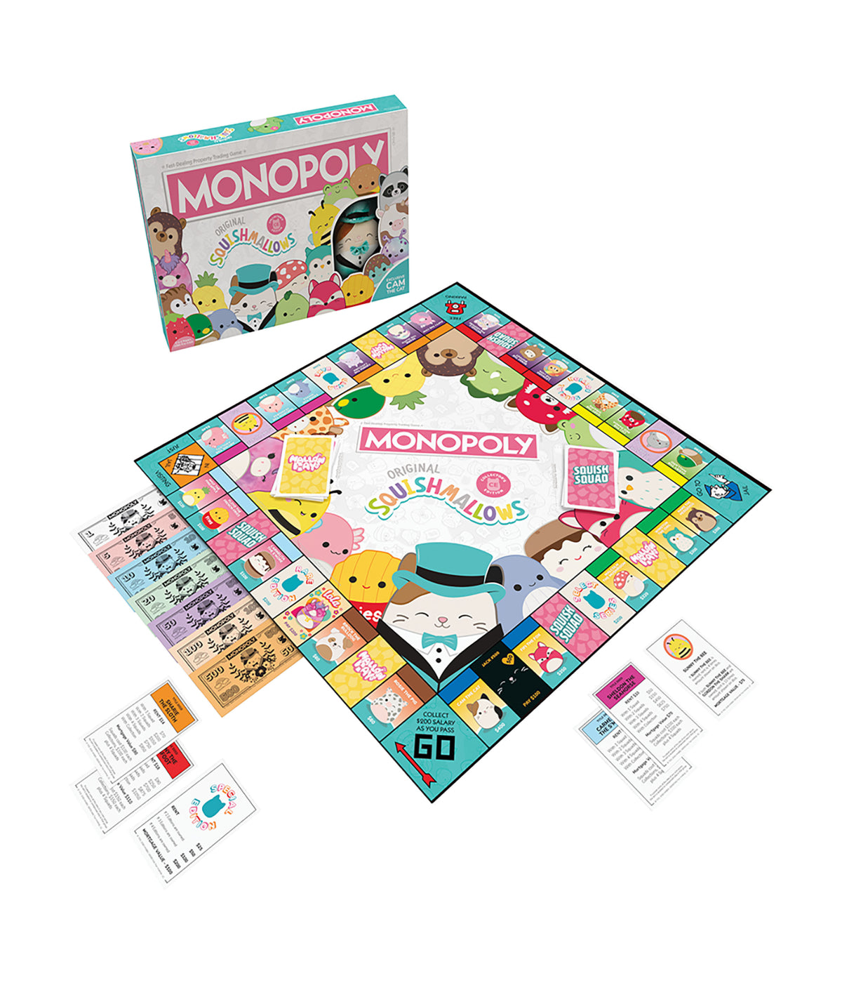  Monopoly - Original Squishmallows Collector's Edition Multi - Multi - Bonton