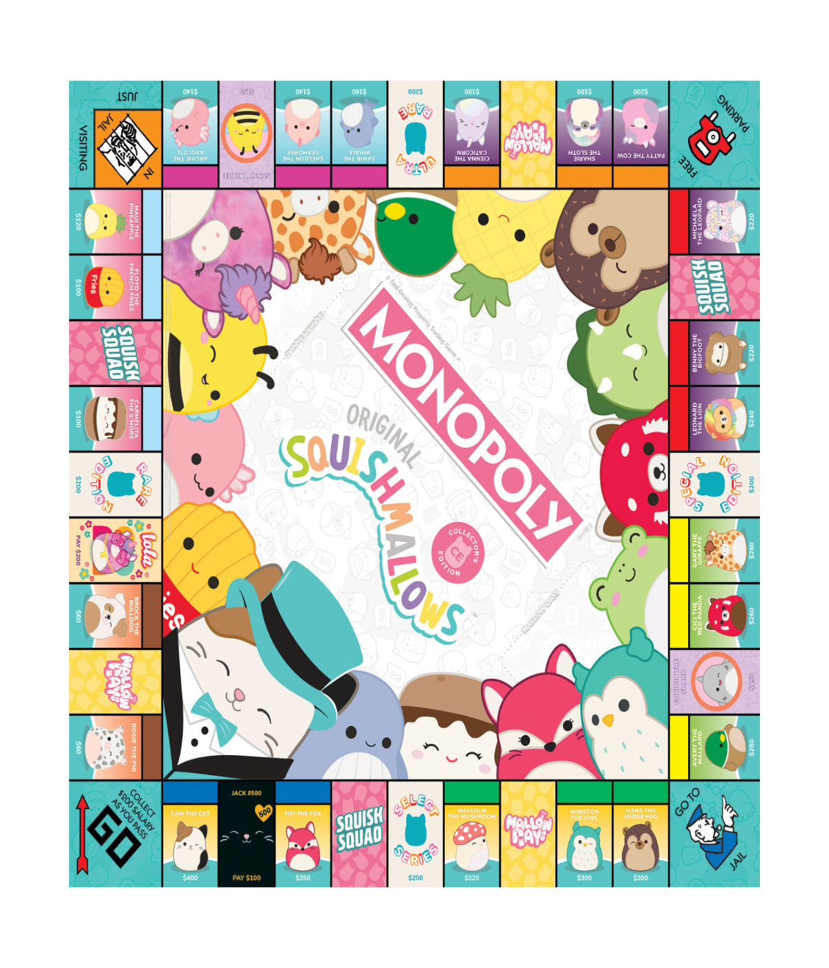  Monopoly - Original Squishmallows Collector's Edition Multi - Multi - Bonton