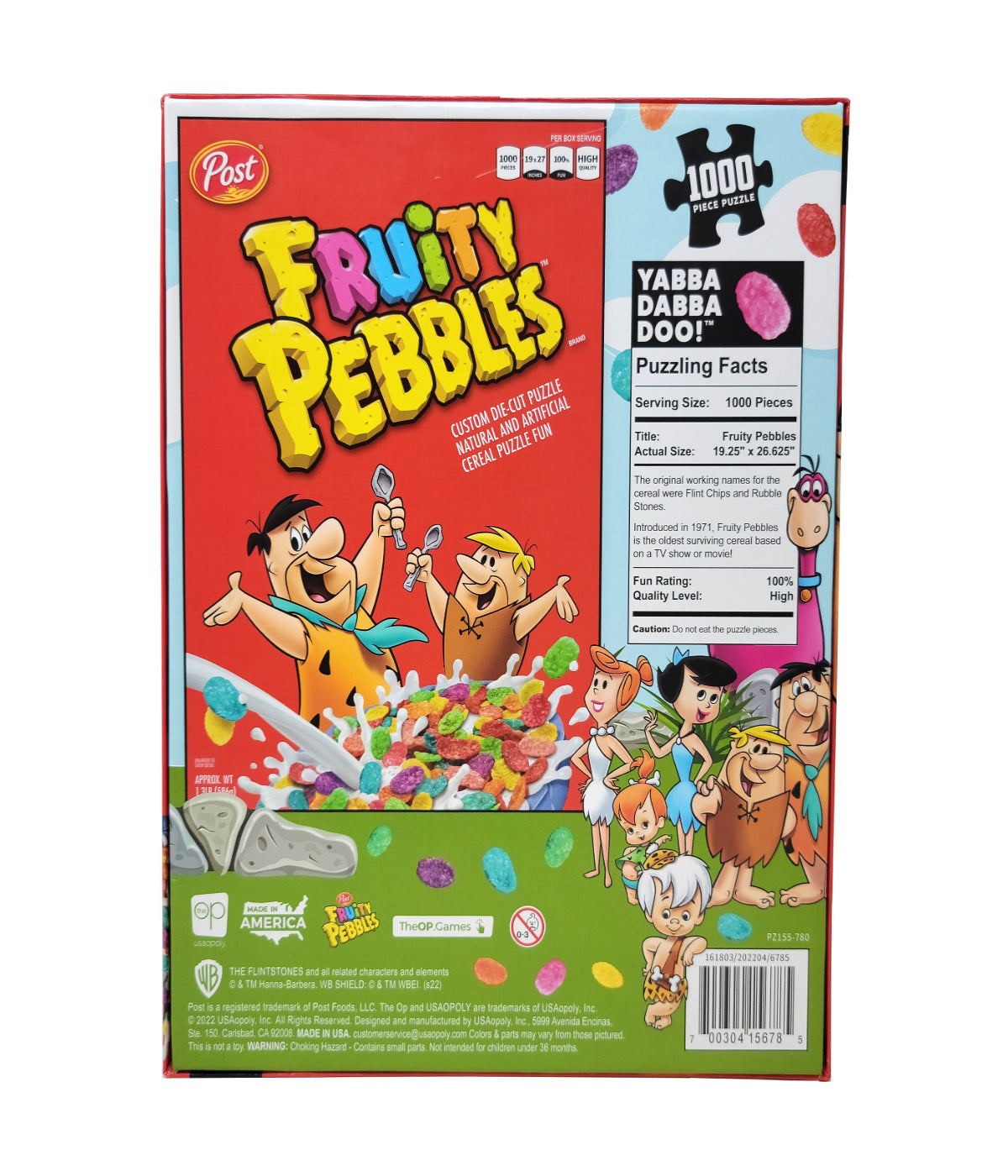  Post Cereal - Fruity Pebbles Puzzle: 1000 Pcs Multi - Multi - Bonton