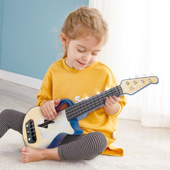 Hape Learn With Lights Kid's Electronic Ukulele in Blue