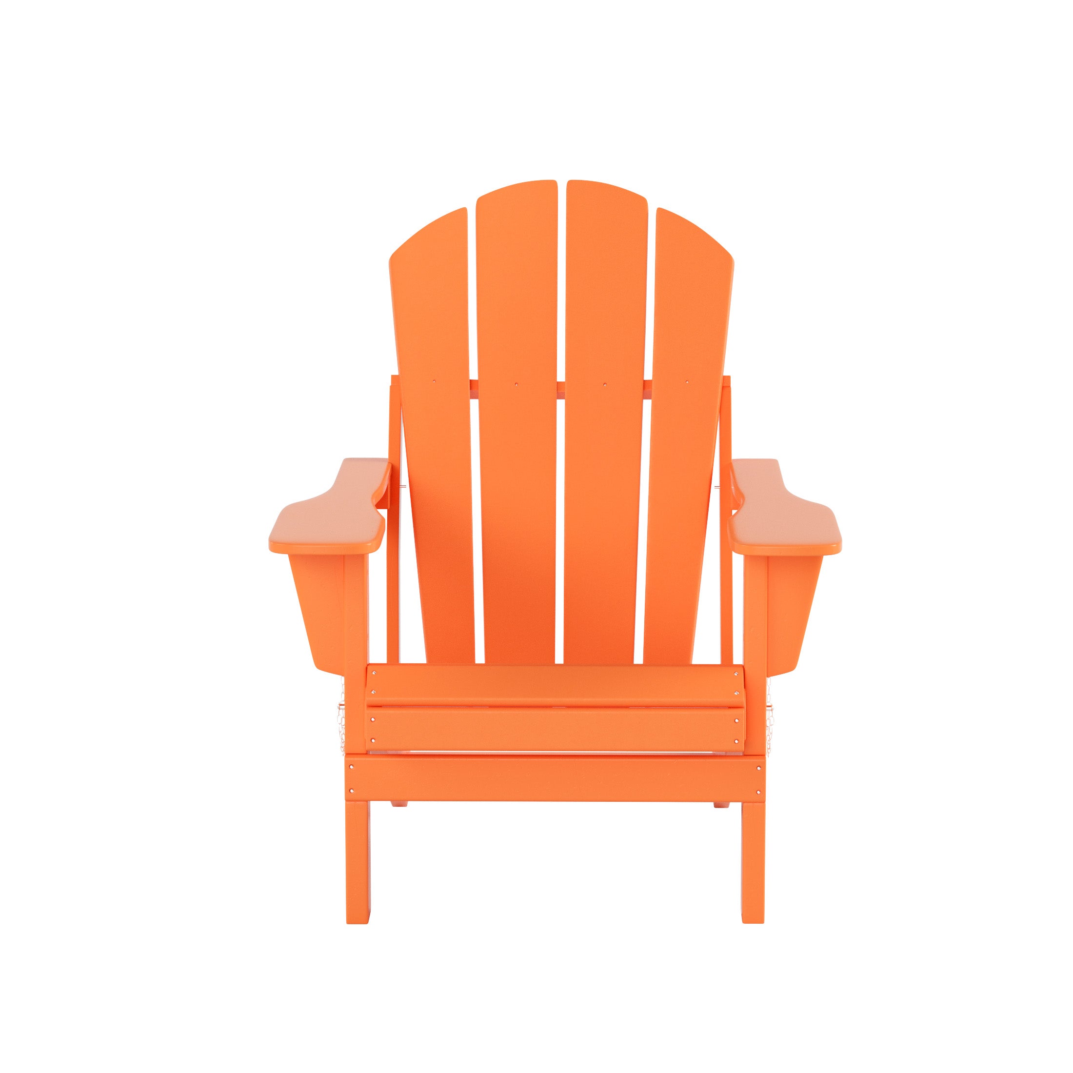  Westin Furniture Outdoor Folding Poly Adirondack Chair - Orange - Bonton