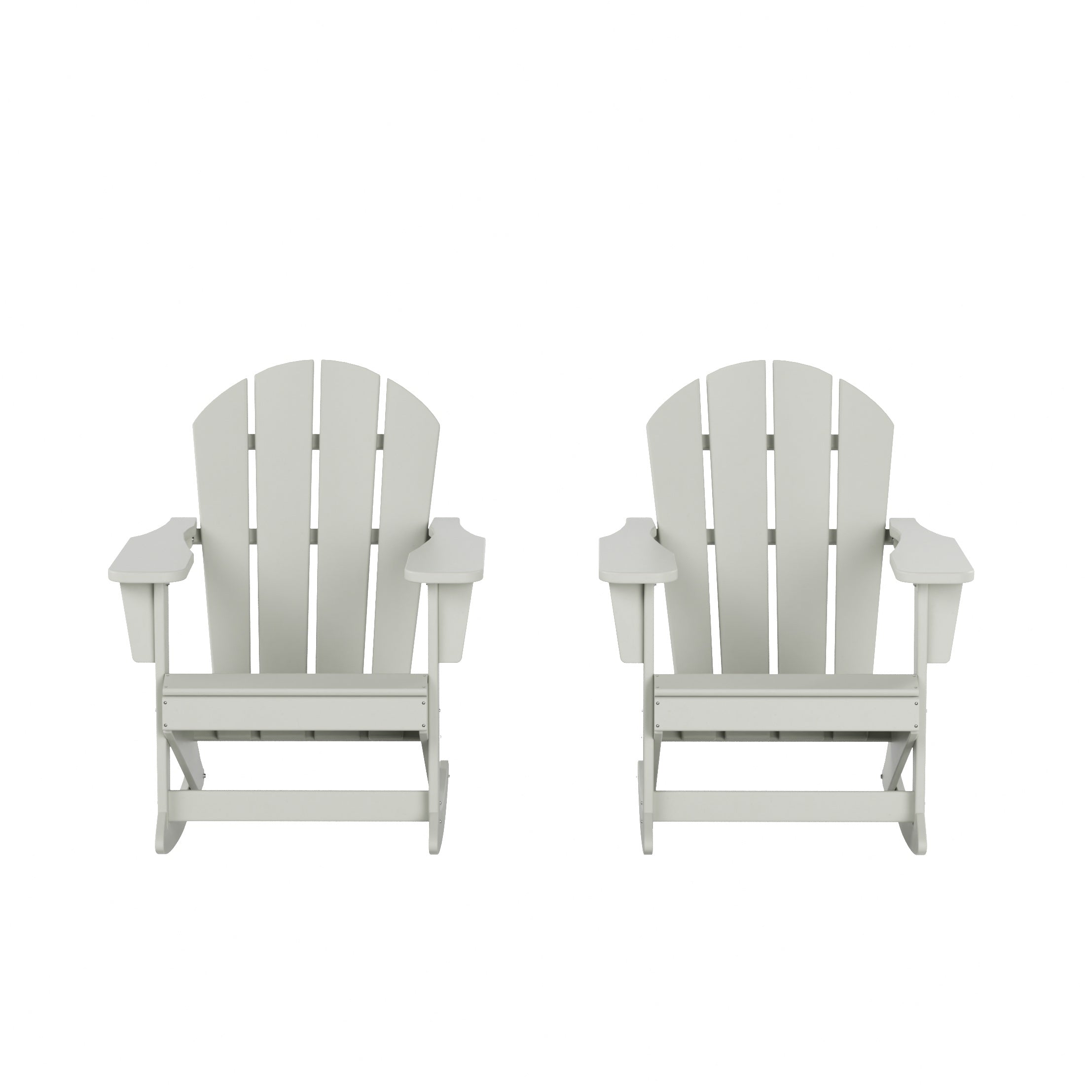  Westin Furniture Outdoor Patio Porch Rocking Adirondack Chair, Set of 2 - Dark Green - Bonton