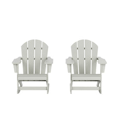 Outdoor Patio Porch Rocking Adirondack Chair, Set of 2