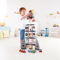 Hape Four-Stage Rocket Ship Playset W/ Accessories