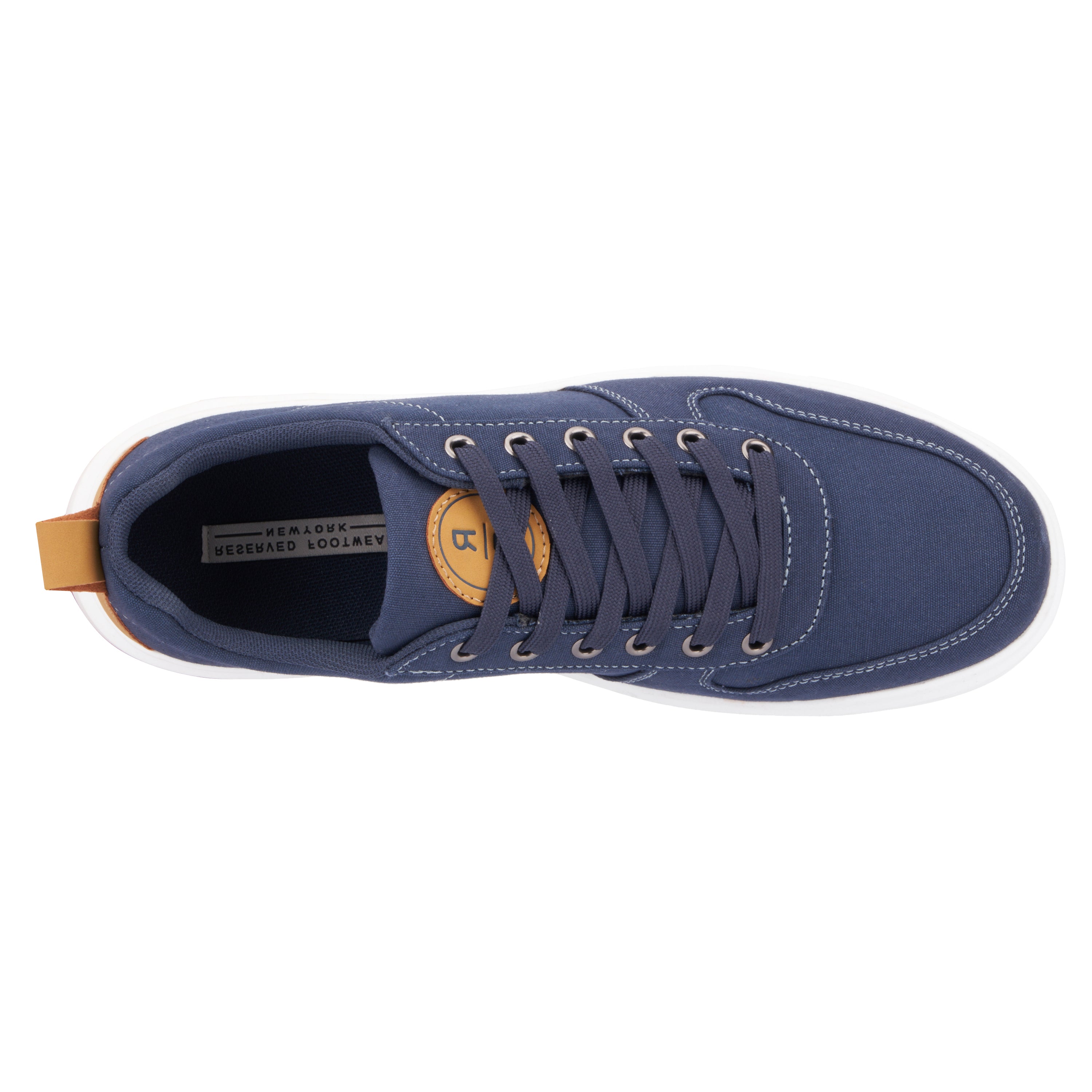  Reserved Footwear New York Men's Niko Low Top Sneakers - Navy - Bonton