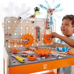 Hape Junior Inventor Deluxe Scientific Workbench, 79 Pieces