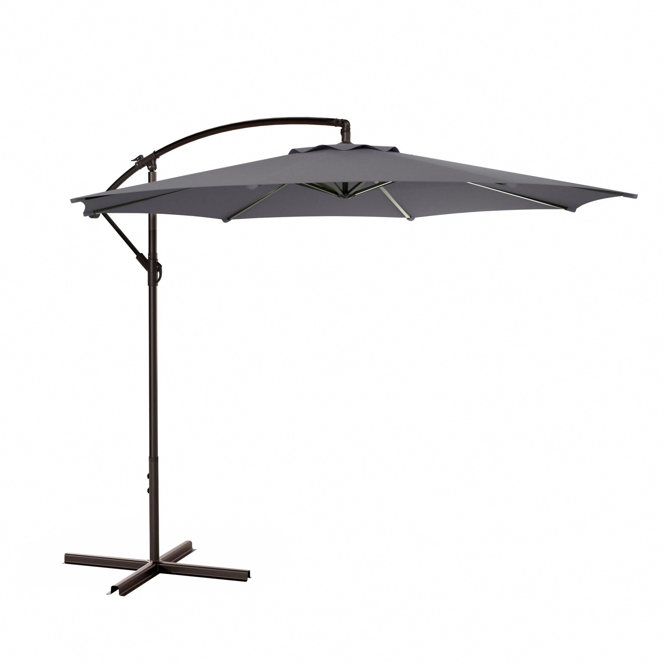  Westin Furniture 10 Ft Outdoor Patio Cantilever Offset Umbrella - White - Bonton