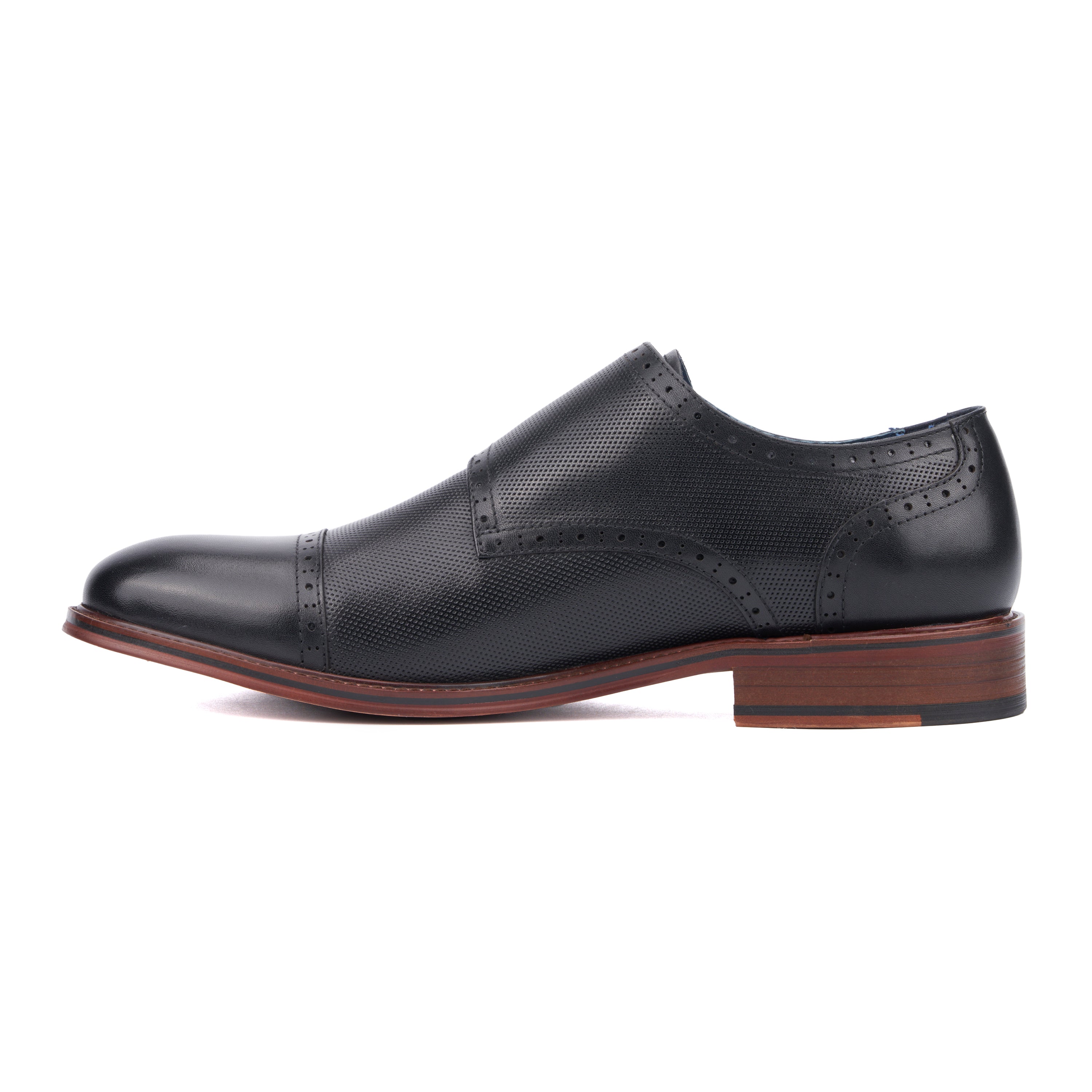  Vintage Foundry Co. Men's Morgan Dress Monk Strap - Black - Bonton