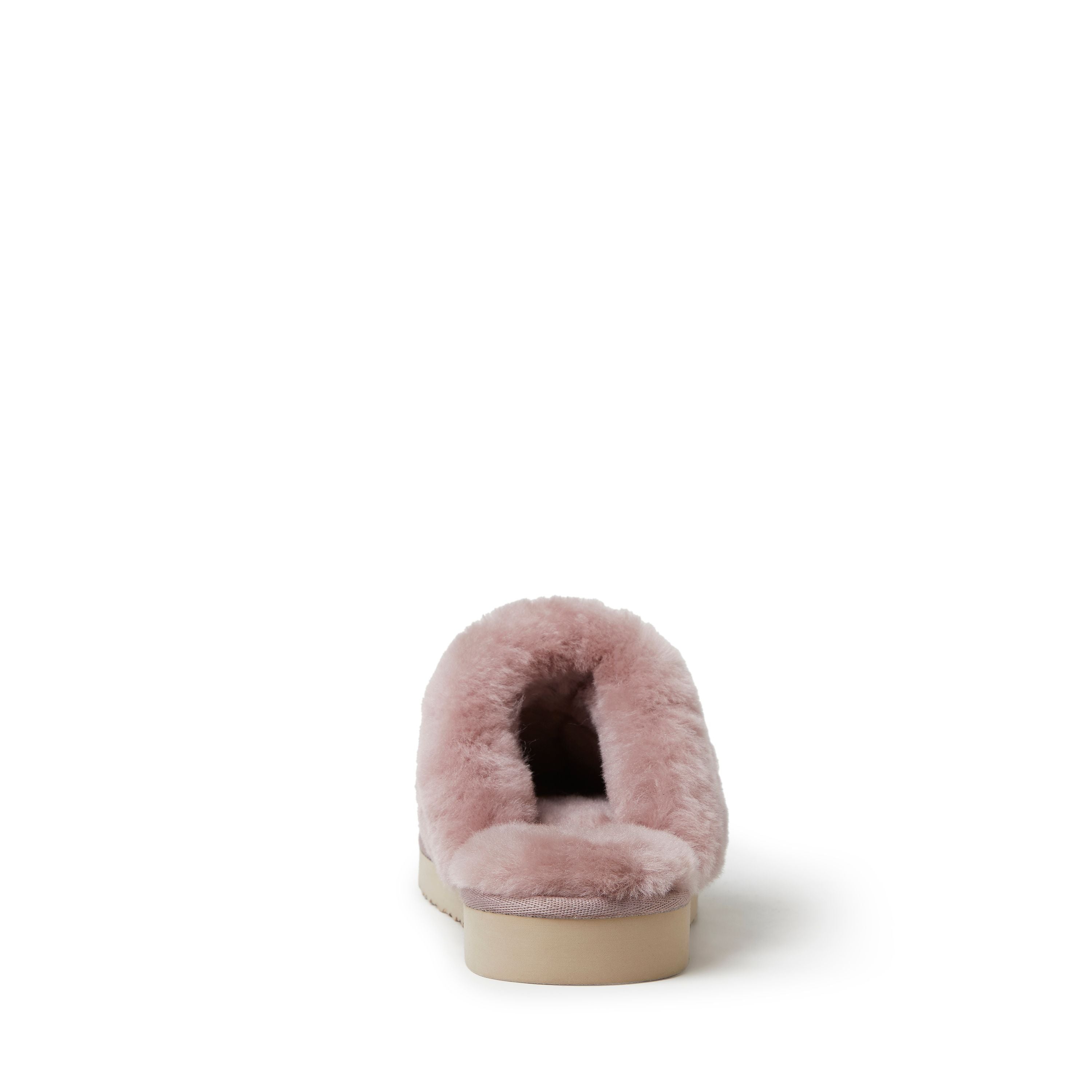  Dearfoams Fireside by Women's Sydney Shearling Fur Indoor/Outdoor Scuff Slipper - Pink - Bonton