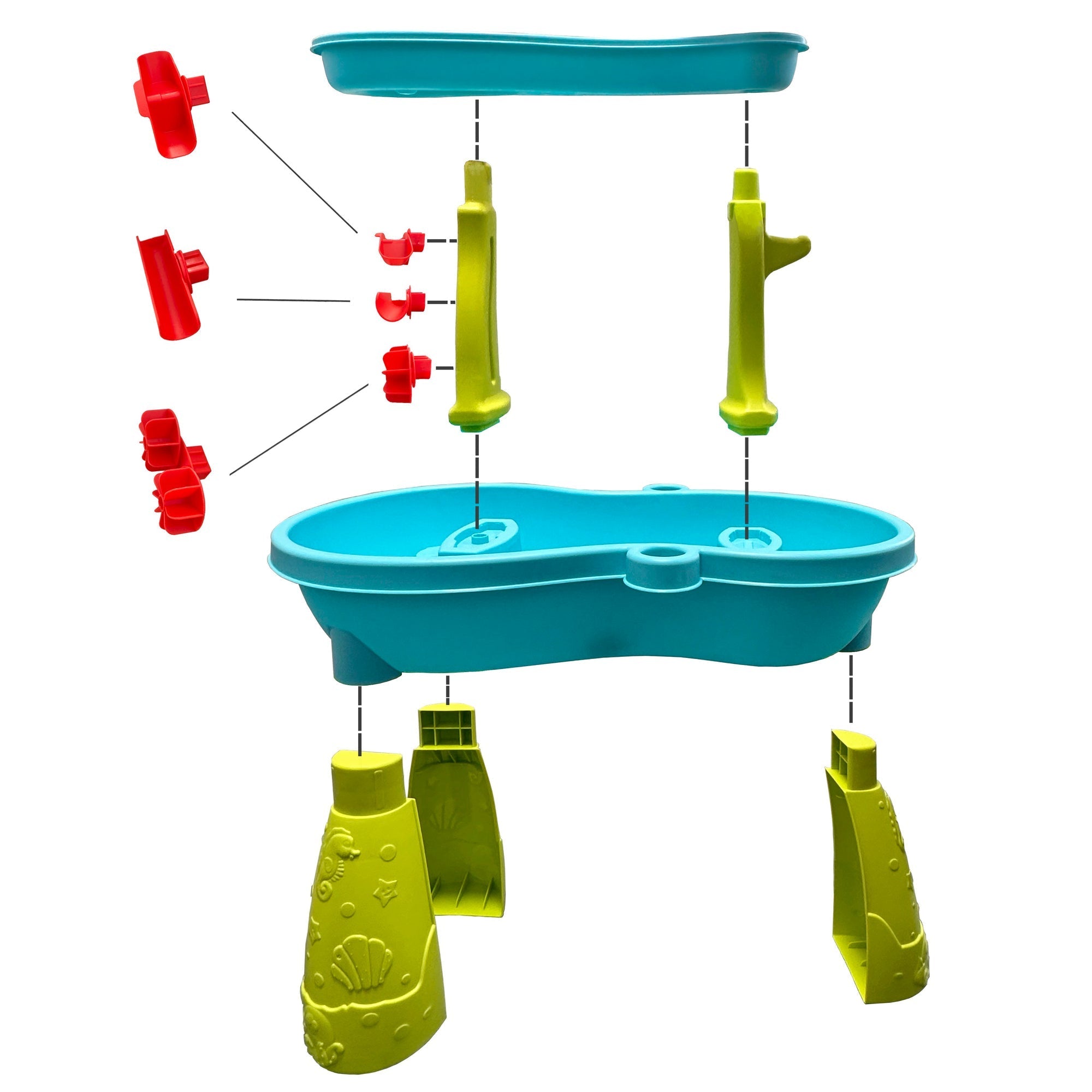  Trimate Trimate Toddler Sensory Sand and Water 2 Tier Table - Multi - Bonton