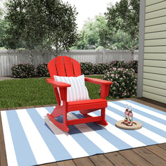 Classic Porch Outdoor Patio Rocking Adirondack Chair